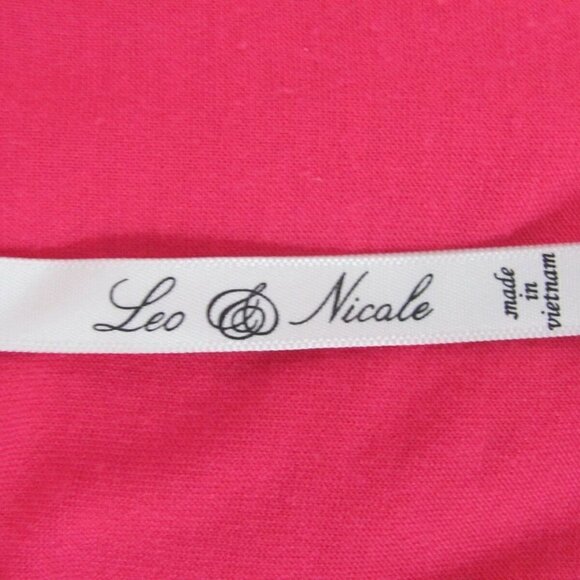 Leo and Nicole Women's Ladies' Lace Top Coral Pink US Size M Short Sleeve NWOT - Picture 5 of 6